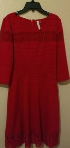 Red a-line dress